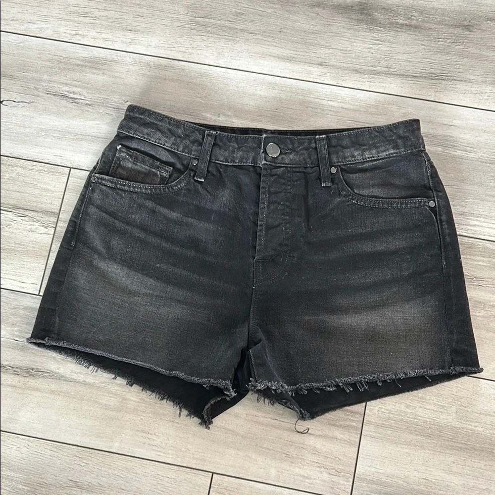 J Brand Gracie black jean shorts size 25